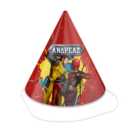 Καπελάκια πάρτυ Deadpool & Wolverine (4 τεμ)