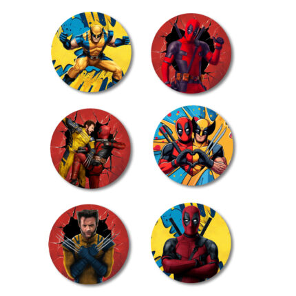 Κονκάρδες Deadpool & Wolverine (6 τεμ)