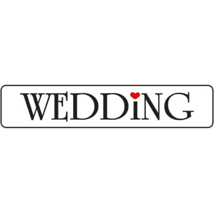 Πινακίδα αυτοκινήτου γάμου Wedding (2 τεμ)