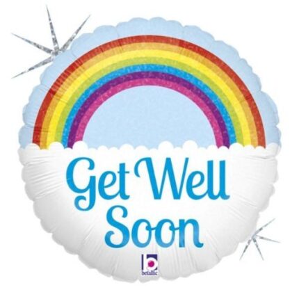 18'' Μπαλόνι Ουράνιο Τόξο Get Well Soon