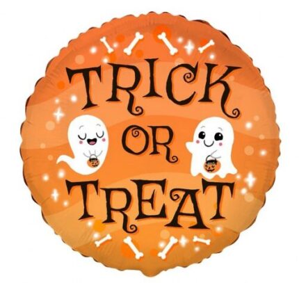 18" Μπαλόνι πορτοκαλί Trick or Treat