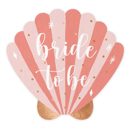 Χαρτοπετσέτες Κοχύλι Bride to Be (20 τεμ)