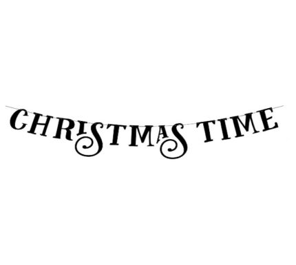 Διακοσμητικό μπάνερ "Christmas Time"