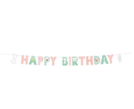 Γιρλάντα "Happy Birthday" Hello Pets