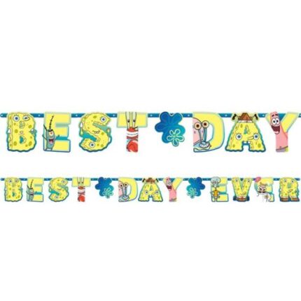 Γιρλάντα Μπομπ Σφουγγαράκης "Best Day Ever" 320cm