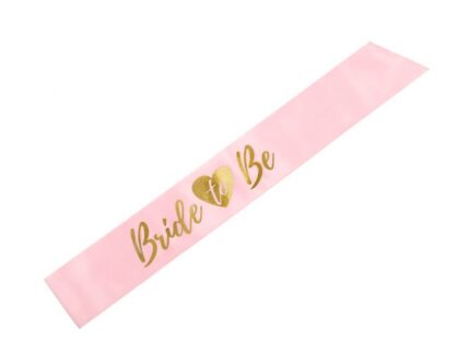Κορδέλα ροζ σατέν Bride to be