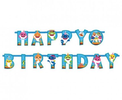 Μπάνερ Baby Shark "Happy Birthday" 1.80 cm