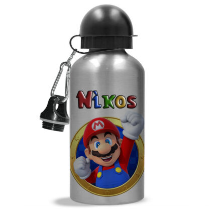 Παιδικό ανοξείδωτο Παγούρι με όνομα - Super Mario