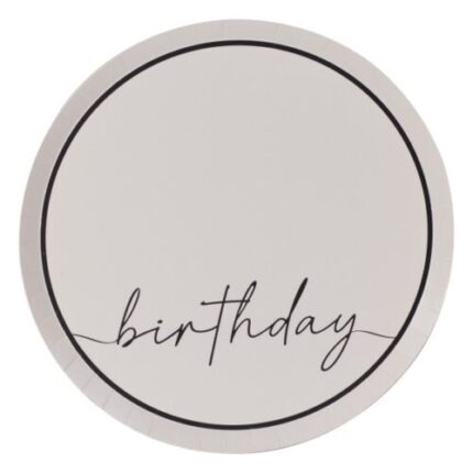 Πιάτα "Birthday" nude (8 τεμ)
