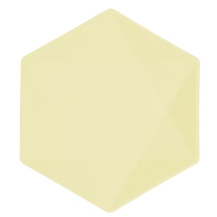 Πιάτα Vert Décor κίτρινο εξάγωνο (6 τεμ)