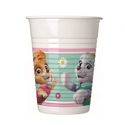 Ποτήρια Paw Patrol Skye και Everest (8 τεμ)