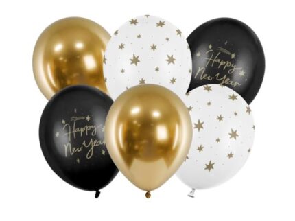 Σετ μπαλόνια Happy New Year (6 τεμ)