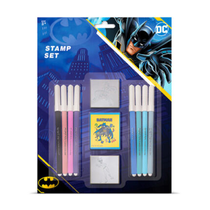 Σετ σφραγίδες και μαρκαδόροι Batman
