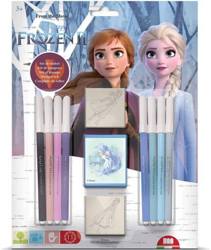 Σετ σφραγίδες και μαρκαδόροι Frozen
