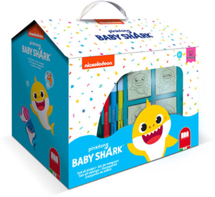 Σπιτάκι Baby Shark με είδη ζωγραφικής