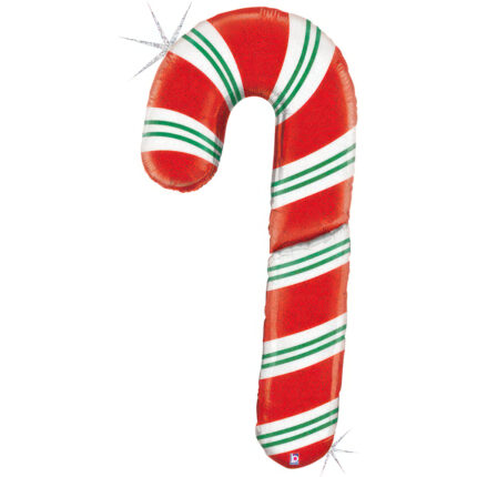 Τεράστιο Μπαλόνι κόκκινο Candy Cane Holographic 152cm