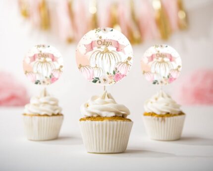 Topper Cupcake Κολοκύθα (6 τεμ)