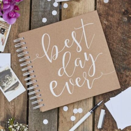 Βιβλίο Ευχών "Best Day Ever" με φακέλους