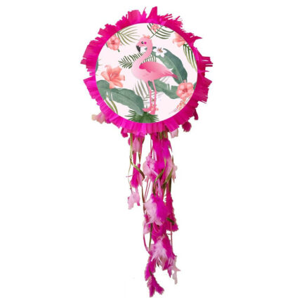 Πινιάτα Flamingo με πούπουλα