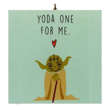 Διακοσμητικό καδράκι Βαλεντίνου "Love Yoda"